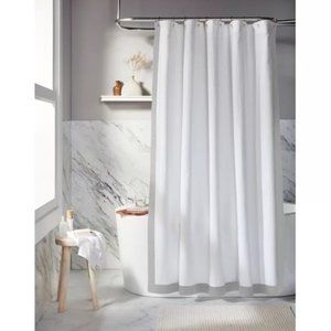 Everhome Emory 72-Inch X 72-Inch Standard Shower Curtain Microchip White Grey